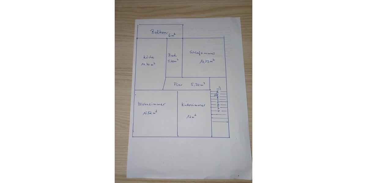 Etagenwohnung Brand-Erbisdorf Erbisdorf - 3 Zimmer, 70 m&sup2;, 393&euro; | Angebot:25023378