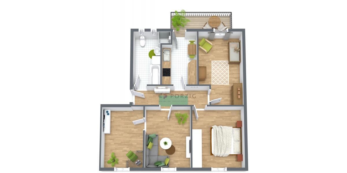 Erdgeschoßwohnung Chemnitz Hilbersdorf - 4 Zimmer, 85 m&sup2;, 570&euro; | Angebot:26235063
