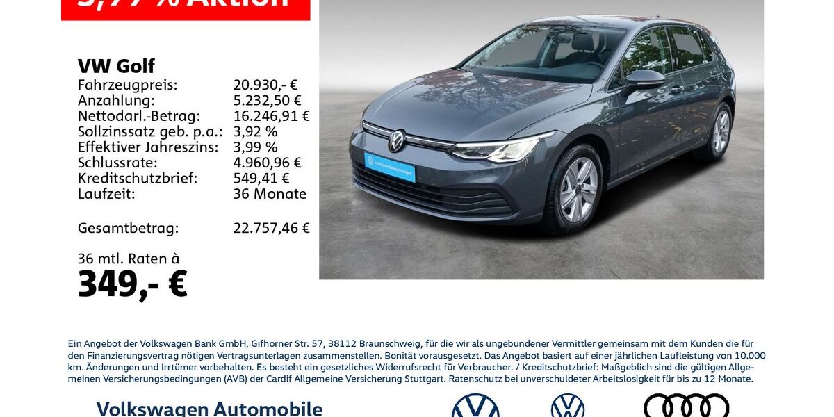 VW Golf 36.002 km 20.440 &euro; Chemnitz 09113