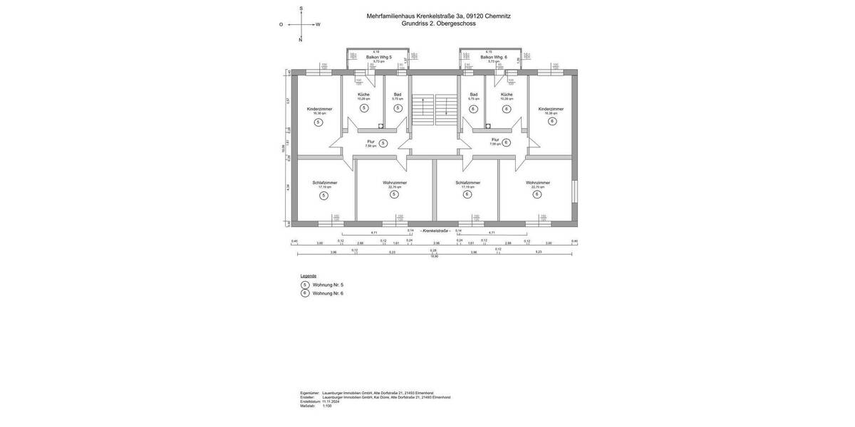 Etagenwohnung Chemnitz Altchemnitz - 3 Zimmer, 83 m&sup2;, 80.000&euro; | Angebot:26214086