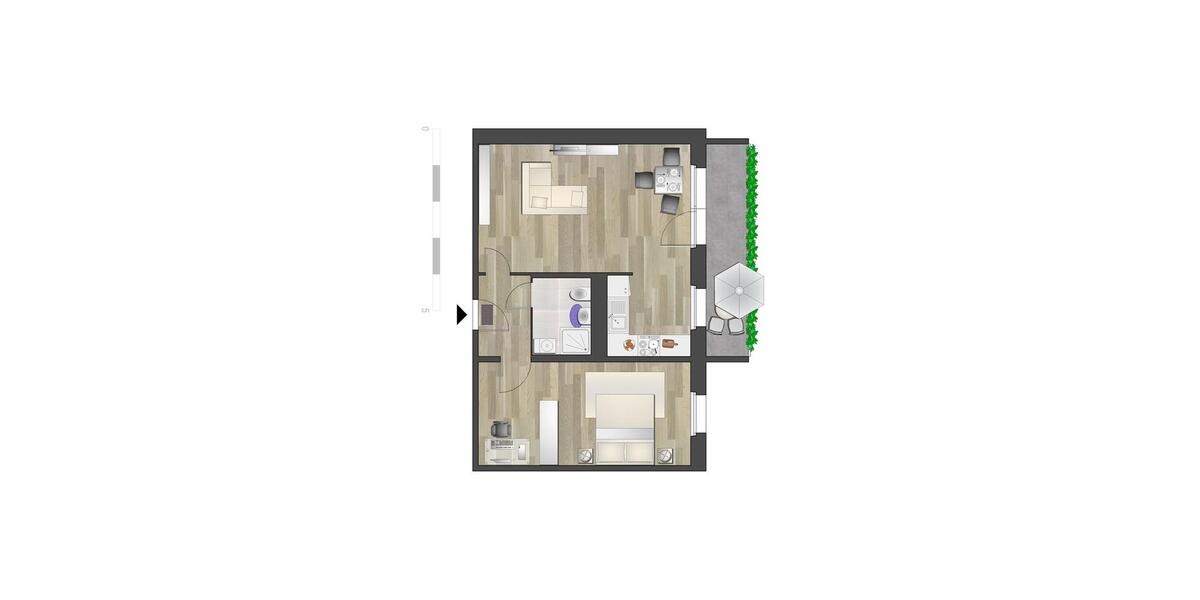 Etagenwohnung Chemnitz Klaffenbach - 2 Zimmer, 53 m&sup2;, 320&euro; | Angebot:26682119