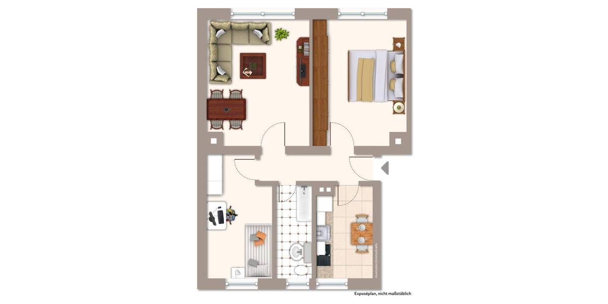 Etagenwohnung Oederan - 3 Zimmer, 60 m&sup2;, 27.000&euro; | Angebot:26345648