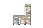Erdgeschoßwohnung Chemnitz Adelsberg - 3 Zimmer, 71 m&sup2;, 460&euro; | Angebot:26429566