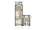 Etagenwohnung Chemnitz Hilbersdorf - 2 Zimmer, 48 m&sup2;, 300&euro; | Angebot:26681195