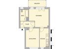 Etagenwohnung Chemnitz Adelsberg - 2 Zimmer, 48 m&sup2;, 320&euro; | Angebot:26682582