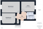 Erdgeschoßwohnung Chemnitz Ebersdorf - 2 Zimmer, 51 m&sup2;, 329&euro; | Angebot:25900342