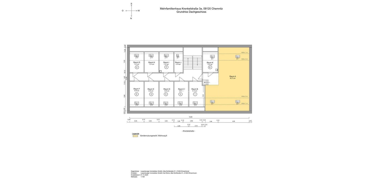 3 RW zzgl. Dachkammer & xxl Keller 3 zimmer