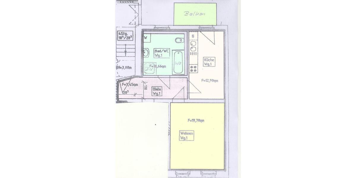 Erdgeschoßwohnung Chemnitz Ebersdorf - 1 Zimmer, 52 m&sup2;, 316&euro; | Angebot:25842603