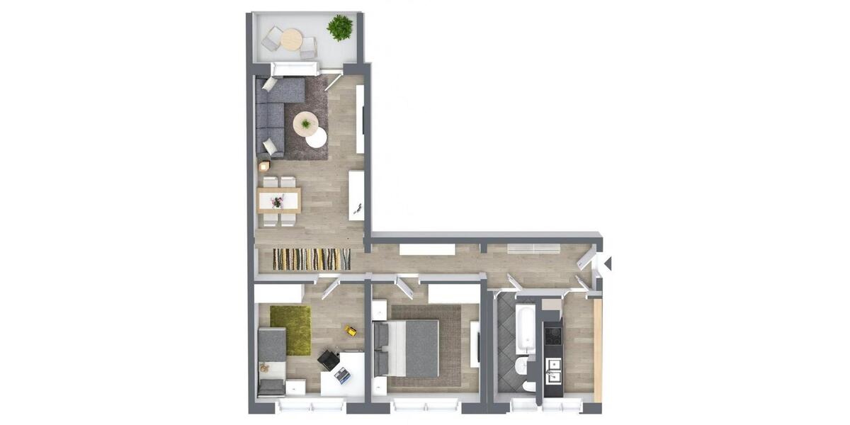 Etagenwohnung Chemnitz Helbersdorf - 3 Zimmer, 71 m&sup2;, 457&euro; | Angebot:26701342