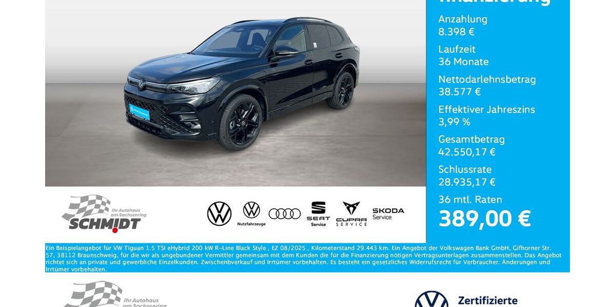 VW Tiguan 29.443 km 46.975 &euro; Bernsdorf 09337