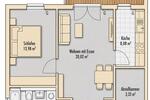 Etagenwohnung Chemnitz Kapellenberg - 2.5 Zimmer, 58 m&sup2;, 79.000&euro; | Angebot:26926894