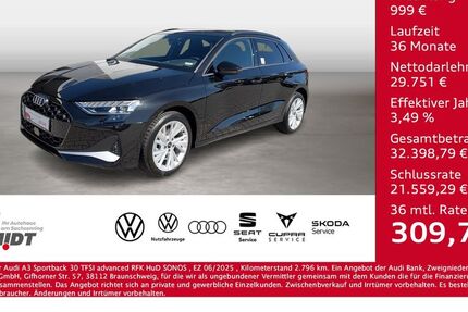 Audi A3 2.796 km 30.750 &euro; Bernsdorf 09337