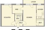 Etagenwohnung Chemnitz Borna-Heinersdorf - 3 Zimmer, 69 m&sup2;, 429&euro; | Angebot:26682146