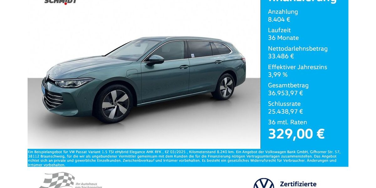 VW Passat Variant 8.240 km 41.890 € Bernsdorf 09337