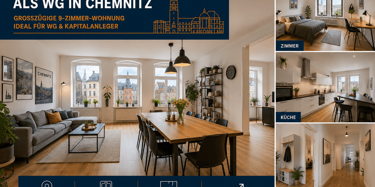 Etagenwohnung Chemnitz Markersdorf - 9 Zimmer, 169 m&sup2;, 204.300&euro; | Angebot:26902213