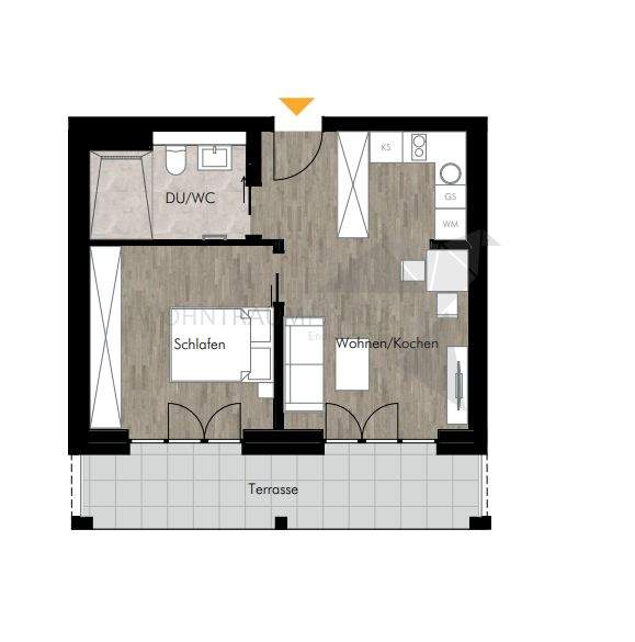 Etagenwohnung Chemnitz Rabenstein - 2 Zimmer, 46 m&sup2;, 623&euro; | Angebot:25734220