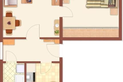 Wohnung Limbach-Oberfrohna Oberfrohna - 2 Zimmer, 46 m&sup2;, 350&euro; | Angebot:27533231