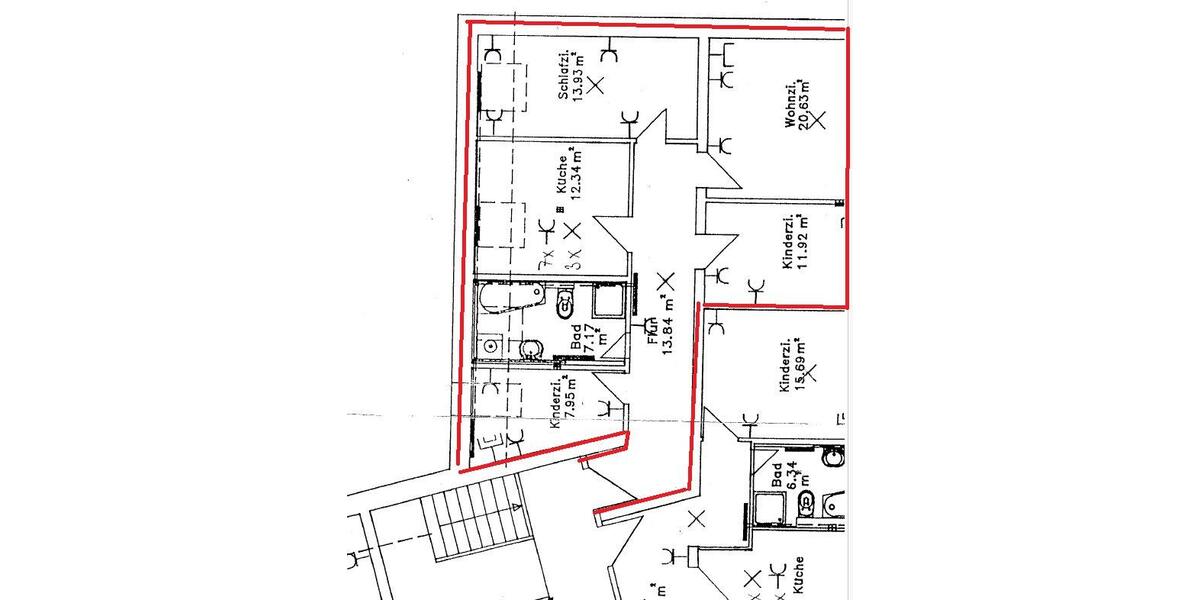 Erdgeschoßwohnung Chemnitz Ebersdorf - 4 Zimmer, 82 m&sup2;, 405&euro; | Angebot:26563594