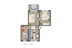 Etagenwohnung Chemnitz Adelsberg - 3 Zimmer, 59 m&sup2;, 375&euro; | Angebot:26682169