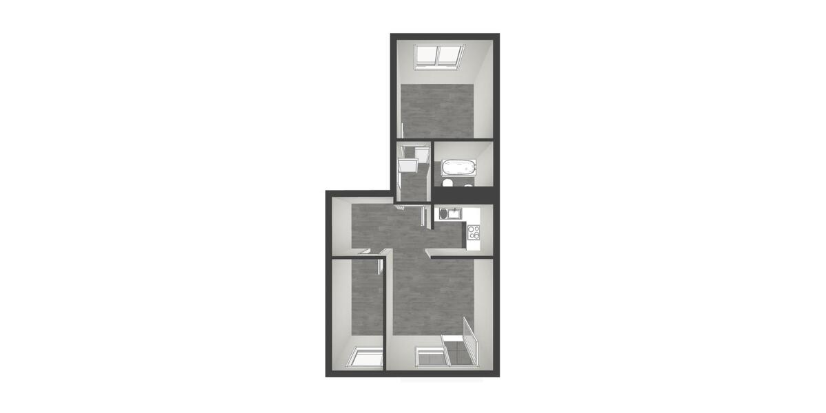Etagenwohnung Chemnitz Markersdorf - 3 Zimmer, 56 m&sup2;, 271&euro; | Angebot:26299329