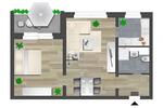 Etagenwohnung Chemnitz Hilbersdorf - 2 Zimmer, 45 m&sup2;, 271&euro; | Angebot:26681272