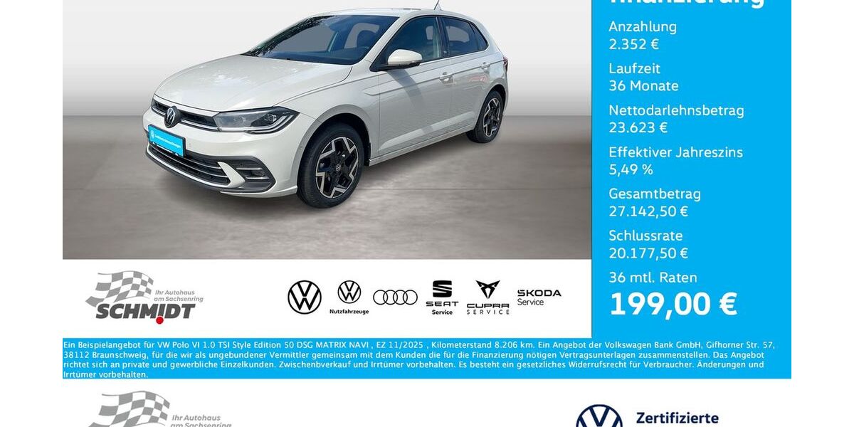 VW Polo 8.206 km 25.975 &euro; Bernsdorf 09337