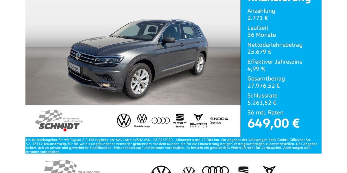 VW Tiguan 72.084 km 28.450 &euro; Bernsdorf 09337
