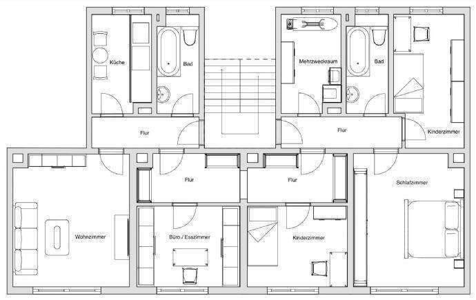 Etagenwohnung Glauchau Reinholdshain - 5 Zimmer, 105 m&sup2;, 640&euro; | Angebot:26834331