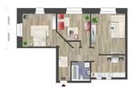 Erdgeschoßwohnung Chemnitz Hilbersdorf - 3 Zimmer, 78 m&sup2;, 380&euro; | Angebot:26681293
