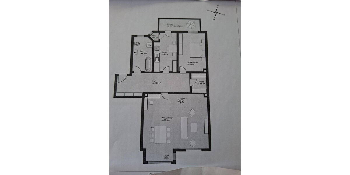 Etagenwohnung Chemnitz Kaßberg - 2 Zimmer, 85 m&sup2;, 104.000&euro; | Angebot:26607233