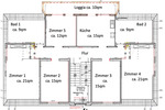 Etagenwohnung Brand-Erbisdorf Erbisdorf - 5 Zimmer, 136 m&sup2;, 1.090&euro; | Angebot:25654426