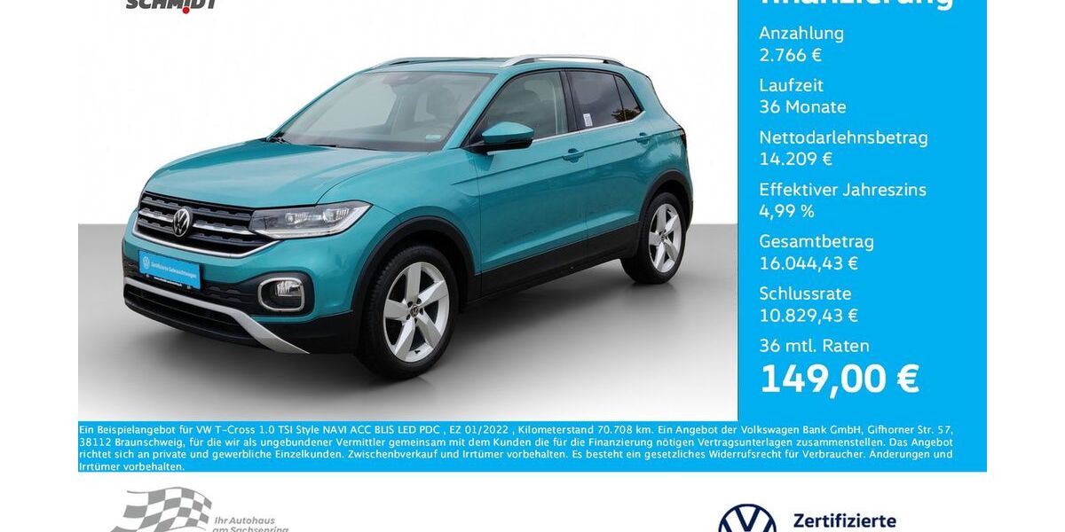 VW T-Cross 70.708 km 16.650 &euro; Bernsdorf 09337