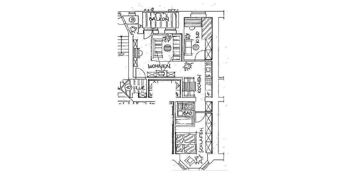Etagenwohnung Chemnitz Bernsdorf - 3 Zimmer, 65 m&sup2;, 390&euro; | Angebot:26377907