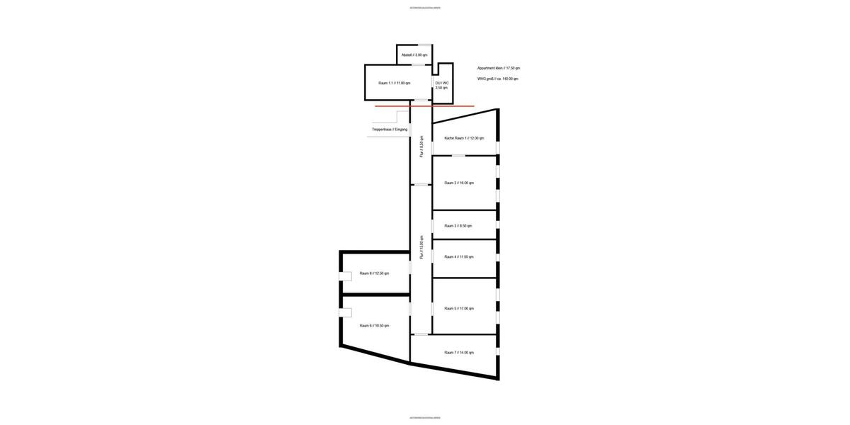 Etagenwohnung Lichtenstein (Sachsen) - 6 Zimmer, 1.000&euro; | Angebot:23428142