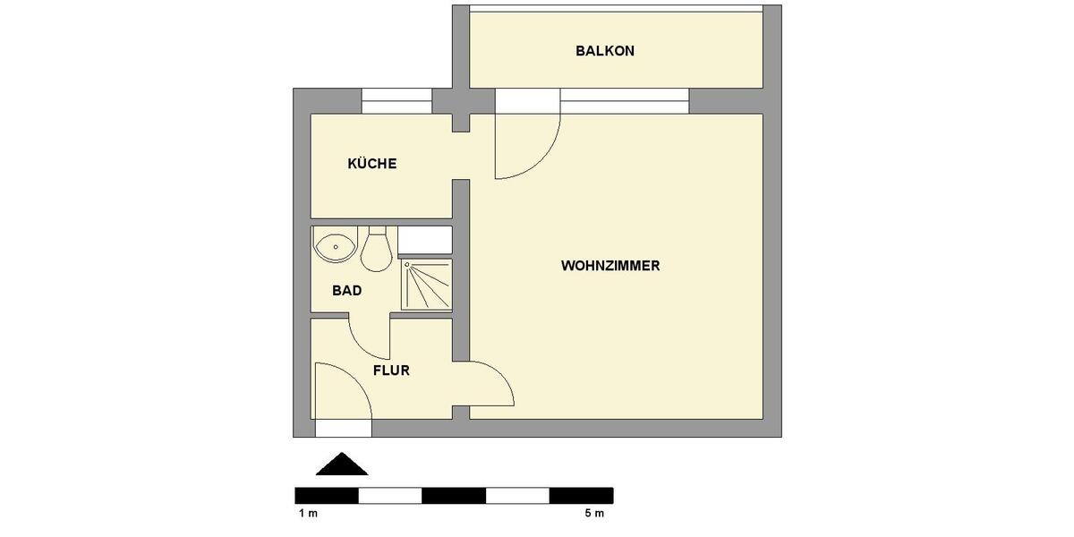 Deine 1. Wohnung mit Balkon zum kleinen Preis zimmer