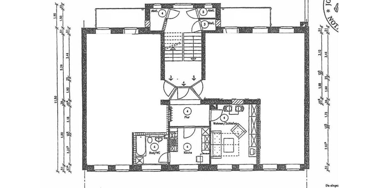 Preiswerte, frisch renovierte 1-Raum-Wohnung mit Tageslichtbad & Abstellraum 1 zimmer