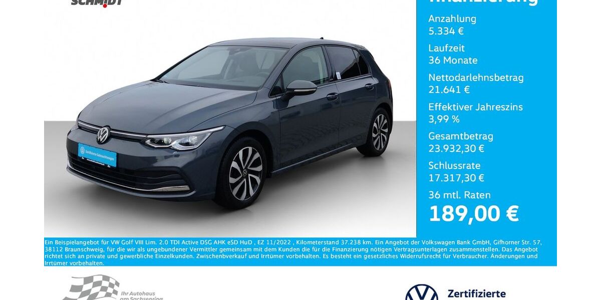 VW Golf 37.238 km 24.450 &euro; Bernsdorf 09337