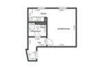 Erdgeschoßwohnung Chemnitz Altendorf - 1 Zimmer, 30 m&sup2;, 41.992&euro; | Angebot:27257969