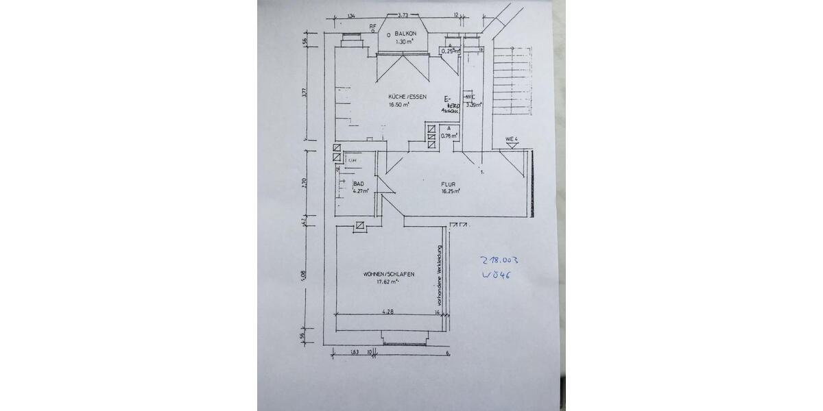 Etagenwohnung Chemnitz Kapellenberg - 1 Zimmer, 59 m&sup2;, 330&euro; | Angebot:25918846