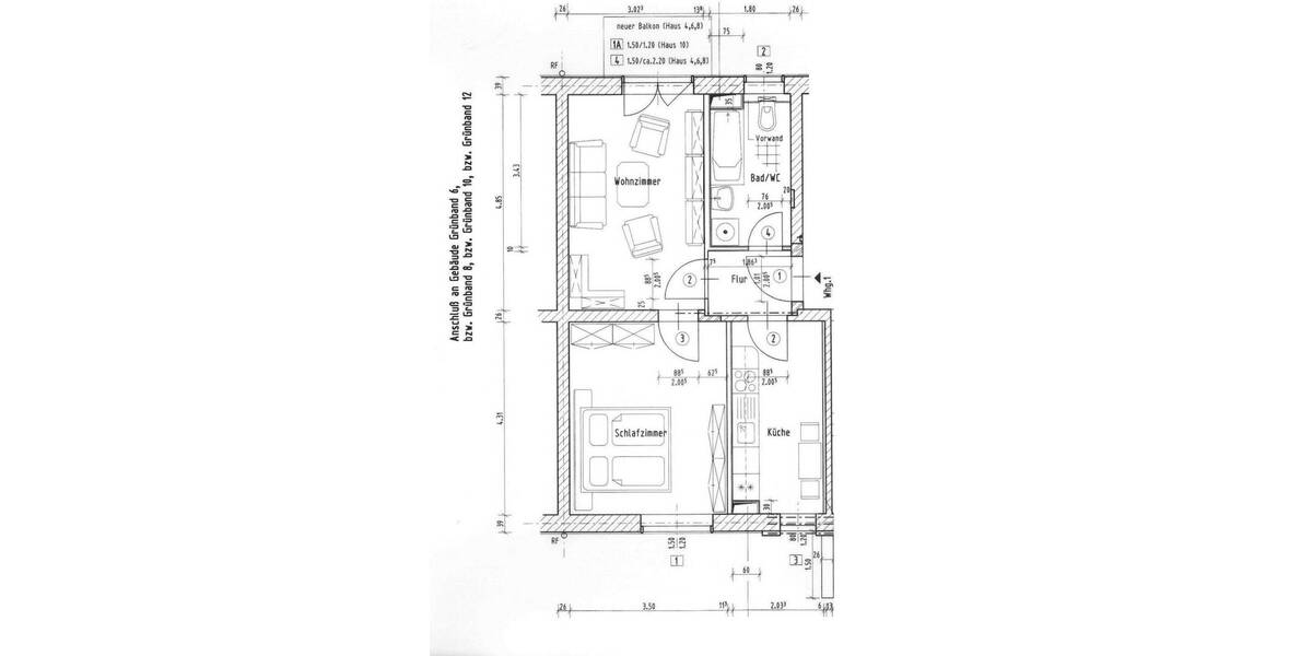 Etagenwohnung Chemnitz Bernsdorf - 2 Zimmer, 48 m&sup2;, 260&euro; | Angebot:26919908