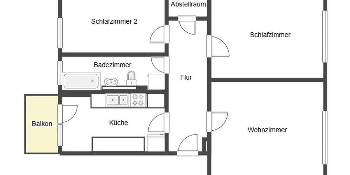 Einfamilienhaus Chemnitz Lutherviertel - 3 Zimmer, 69.900&euro; | Angebot:25114735