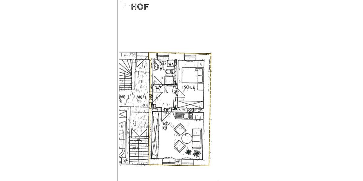 Erdgeschoßwohnung Mittweida - 2 Zimmer, 36 m&sup2;, 225&euro; | Angebot:26549198
