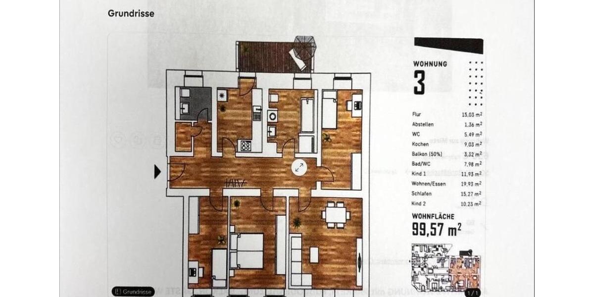 Etagenwohnung Chemnitz Hilbersdorf - 4 Zimmer, 100 m&sup2;, 650&euro; | Angebot:23557051