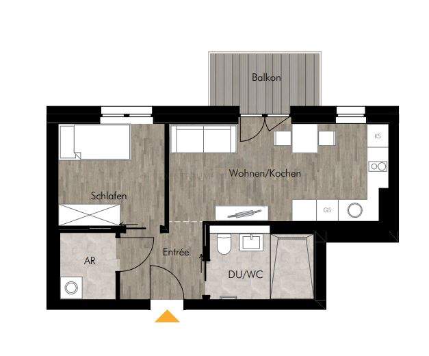 + Neujahrsangebot - Schnell sein lohnt sich + Barrierefreie 2-Raum-Whg. mit Einbauküche und Balkon 2 zimmer