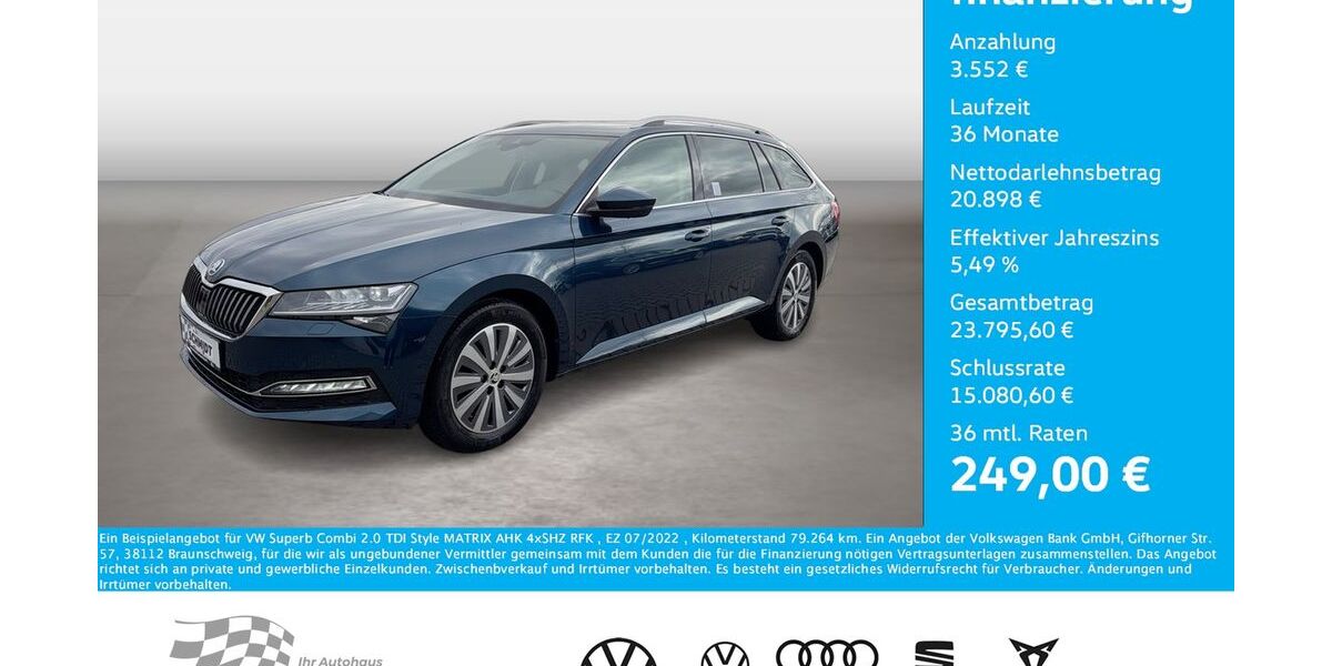 Skoda Superb 79.264 km 23.750 &euro; Bernsdorf 09337