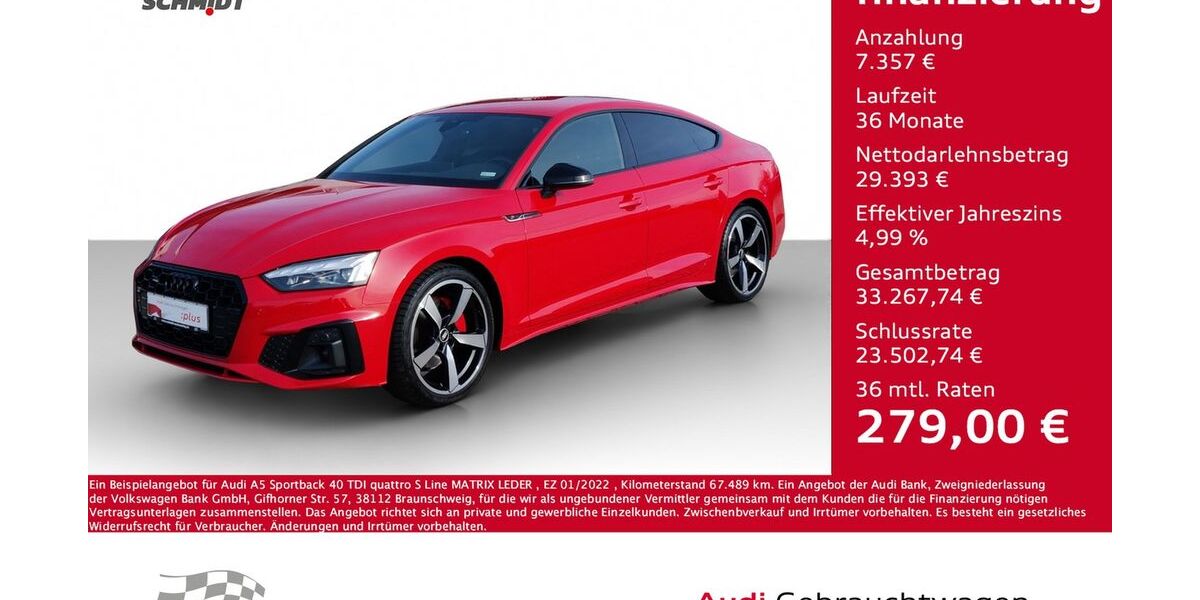 Audi A5 67.489 km 35.975 &euro; Bernsdorf 09337