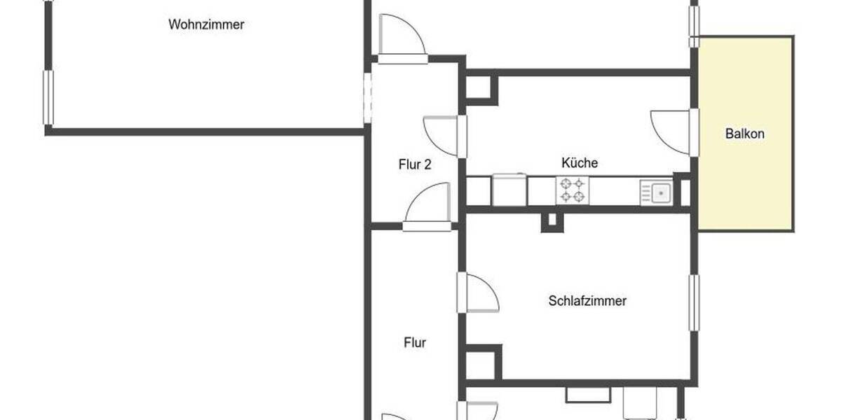 Etagenwohnung Chemnitz Kaßberg - 3 Zimmer, 70 m&sup2;, 79.900&euro; | Angebot:26542715