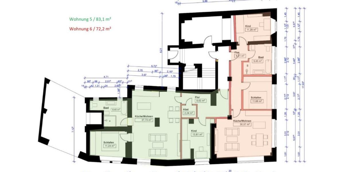 Erdgeschoßwohnung Lößnitz - 3 Zimmer, 72 m&sup2;, 613&euro; | Angebot:26397600