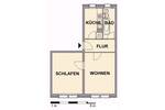 Etagenwohnung Chemnitz Kapellenberg - 2 Zimmer, 43 m&sup2;, 267&euro; | Angebot:26820486