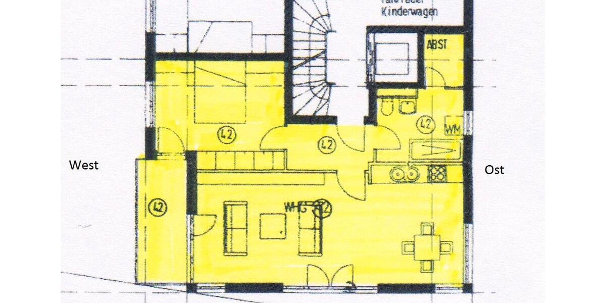 Erdgeschoßwohnung Hohenstein-Ernstthal Ernstthal - 2 Zimmer, 59 m&sup2;, 330&euro; | Angebot:26592561
